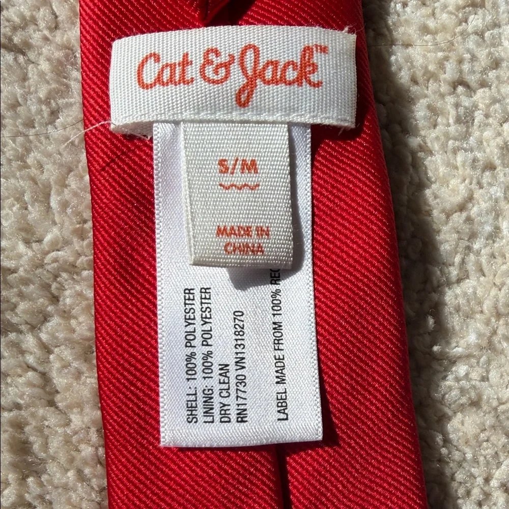Boys Classic Red Necktie Size Small/Medium